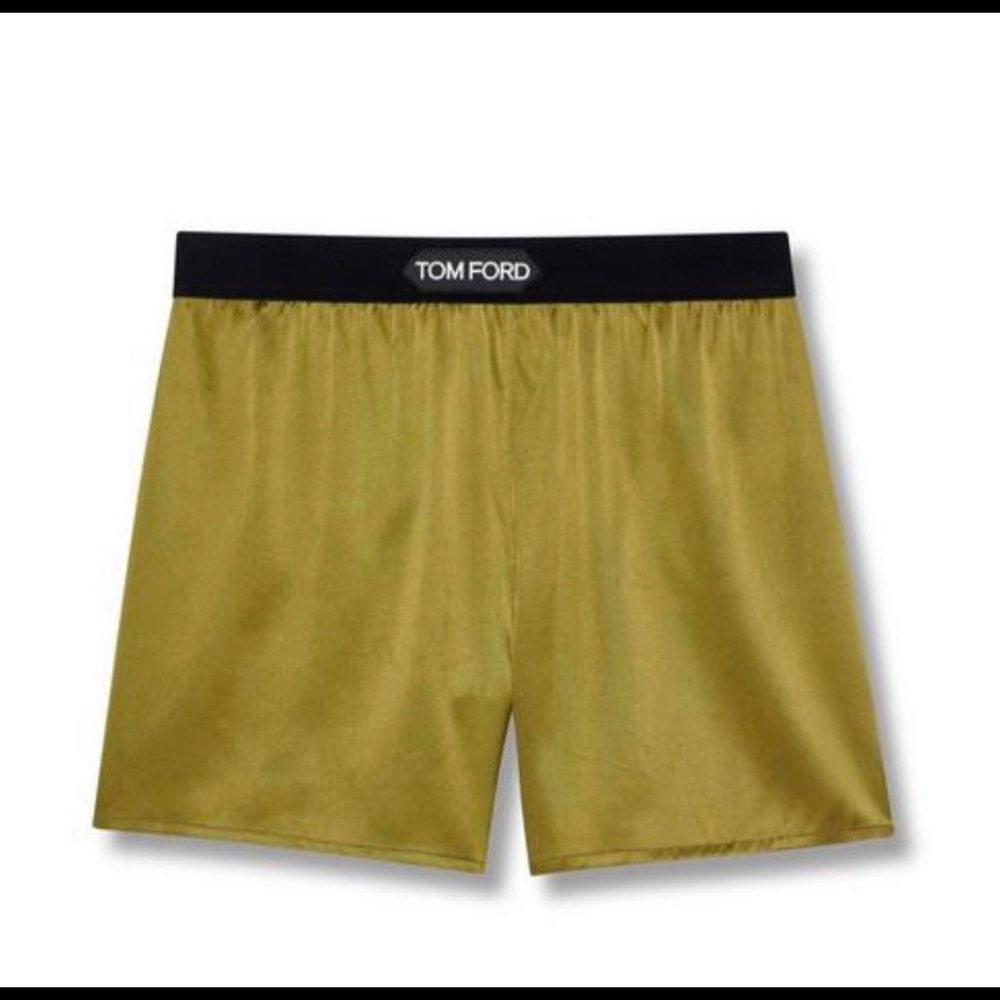 tom ford silk satin shorts